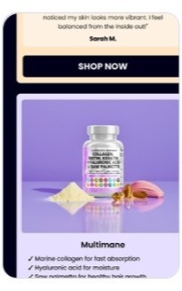 Email campaign design for an e-commerce brand