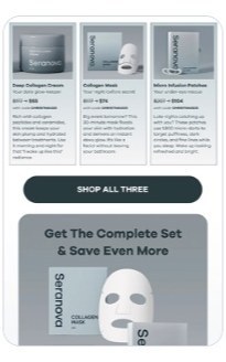 Email campaign design for an e-commerce brand